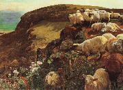 William Holman Hunt Being English coasts Sweden oil painting artist